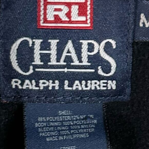 Chaps Ralph Lauren Mens Size Medium Jacket Dark Green Fleece Lined - Picture 6 of 10